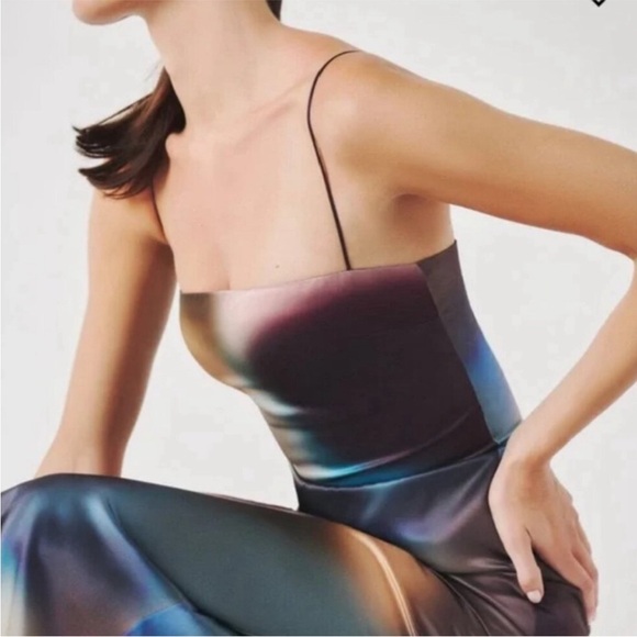 Reformation Multicolor Abstract Blur Frankie Maxi Dress - Picture 4 of 9